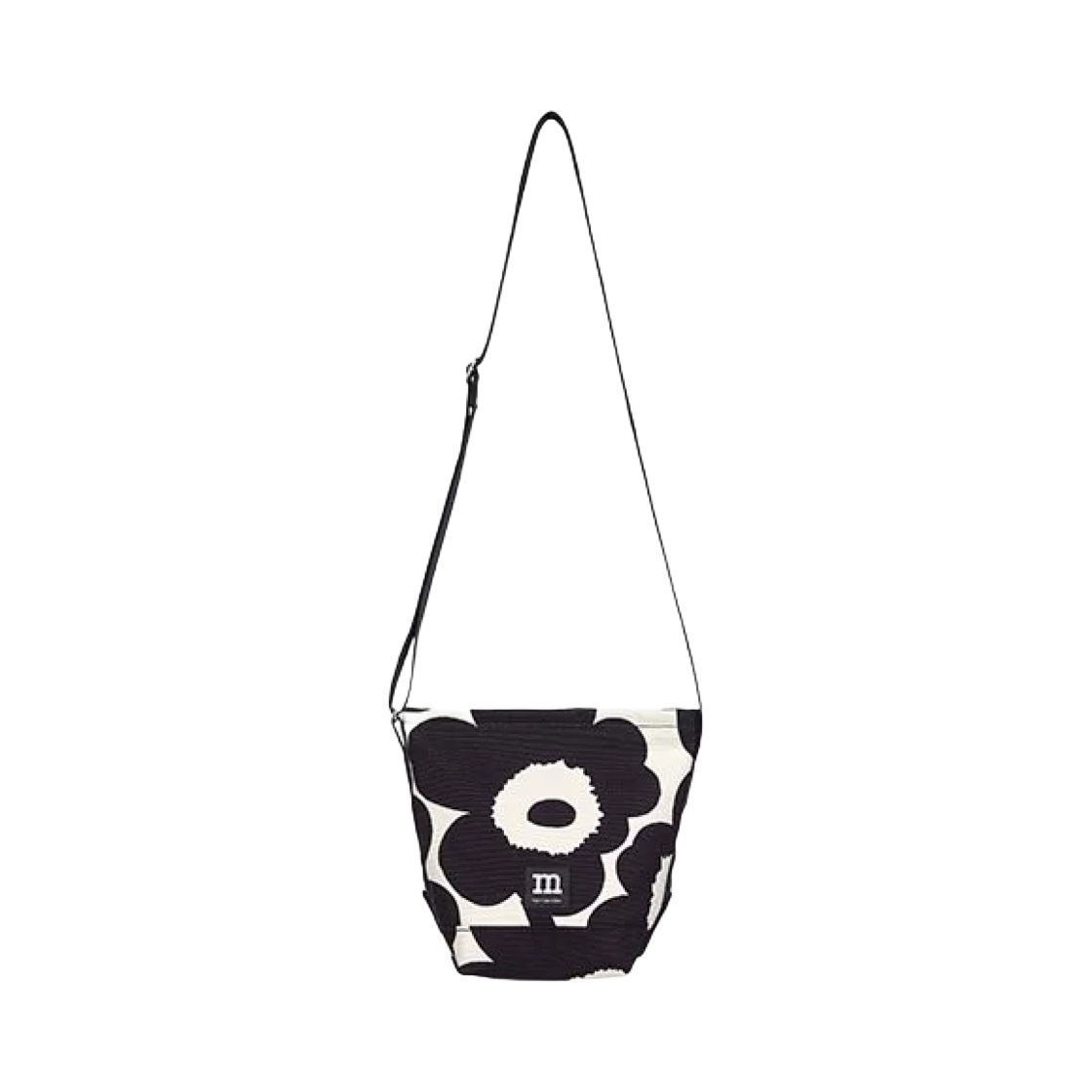 091648-192 Marimekko Itanen Pieni Unikko Bag Black Off White