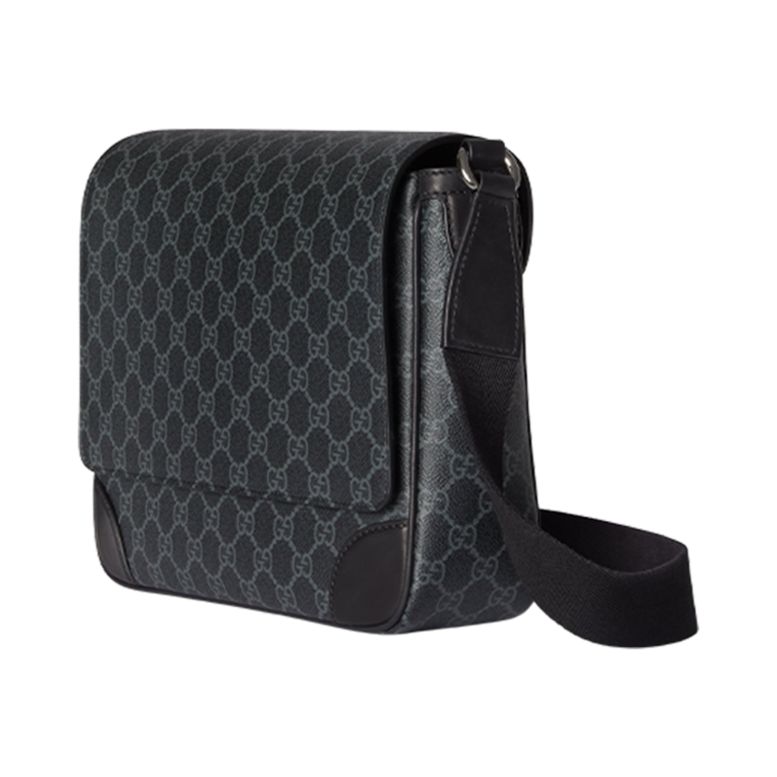 구찌 GG 엠블럼 미디움 크로스바디백 블랙(Gucci GG Emblem Medium Crossbody Bag Black) - 2