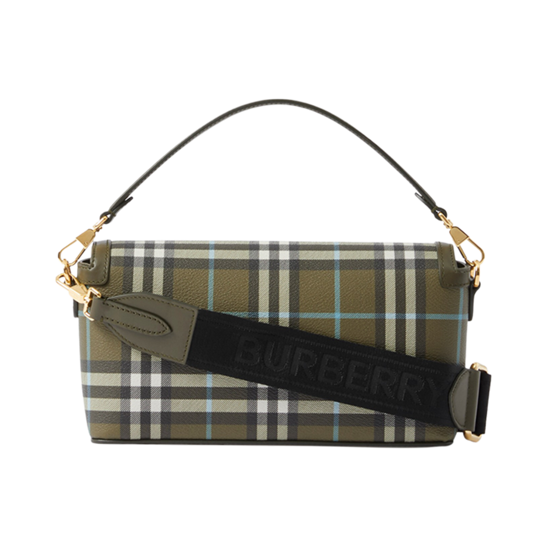 버버리 탑 핸들 노트백 올리브 그린(Burberry Top Handle Note Bag Olive Green) - 2