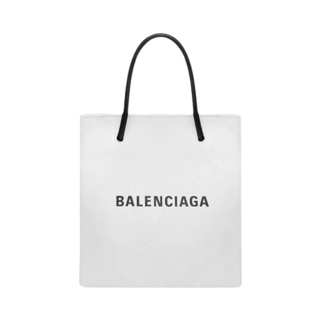 5978580AI2N9000 Balenciaga Shopping XXS North-South Tote Bag White