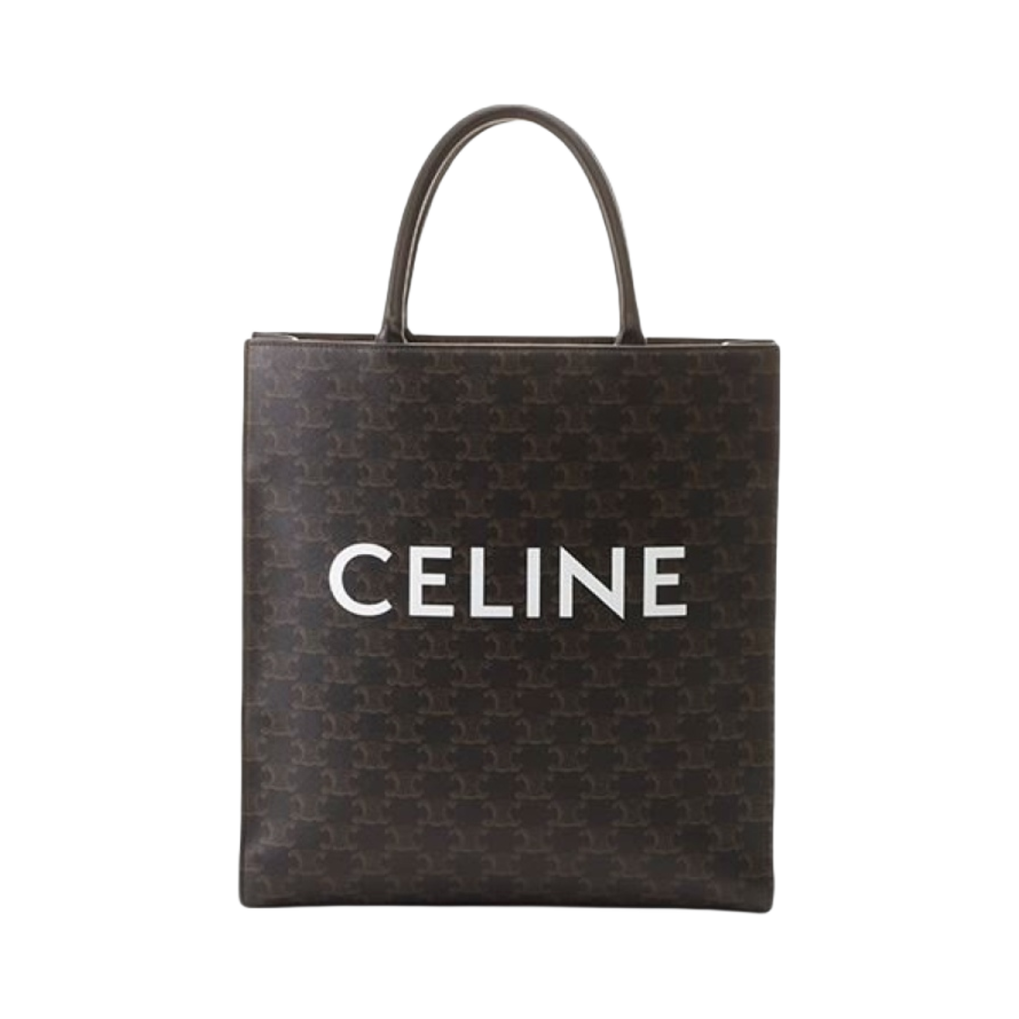 셀린느 트리옹프 캔버스 미디움 버티컬 카바스 셀린느 프린트 블랙