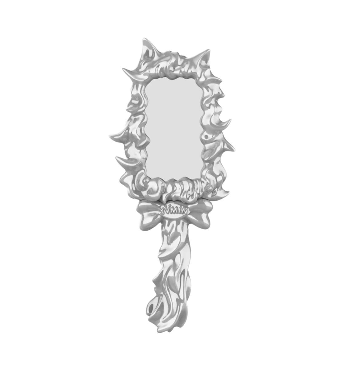 - Yvmin Cat toy Metal Cat Hanging Mirror Silver