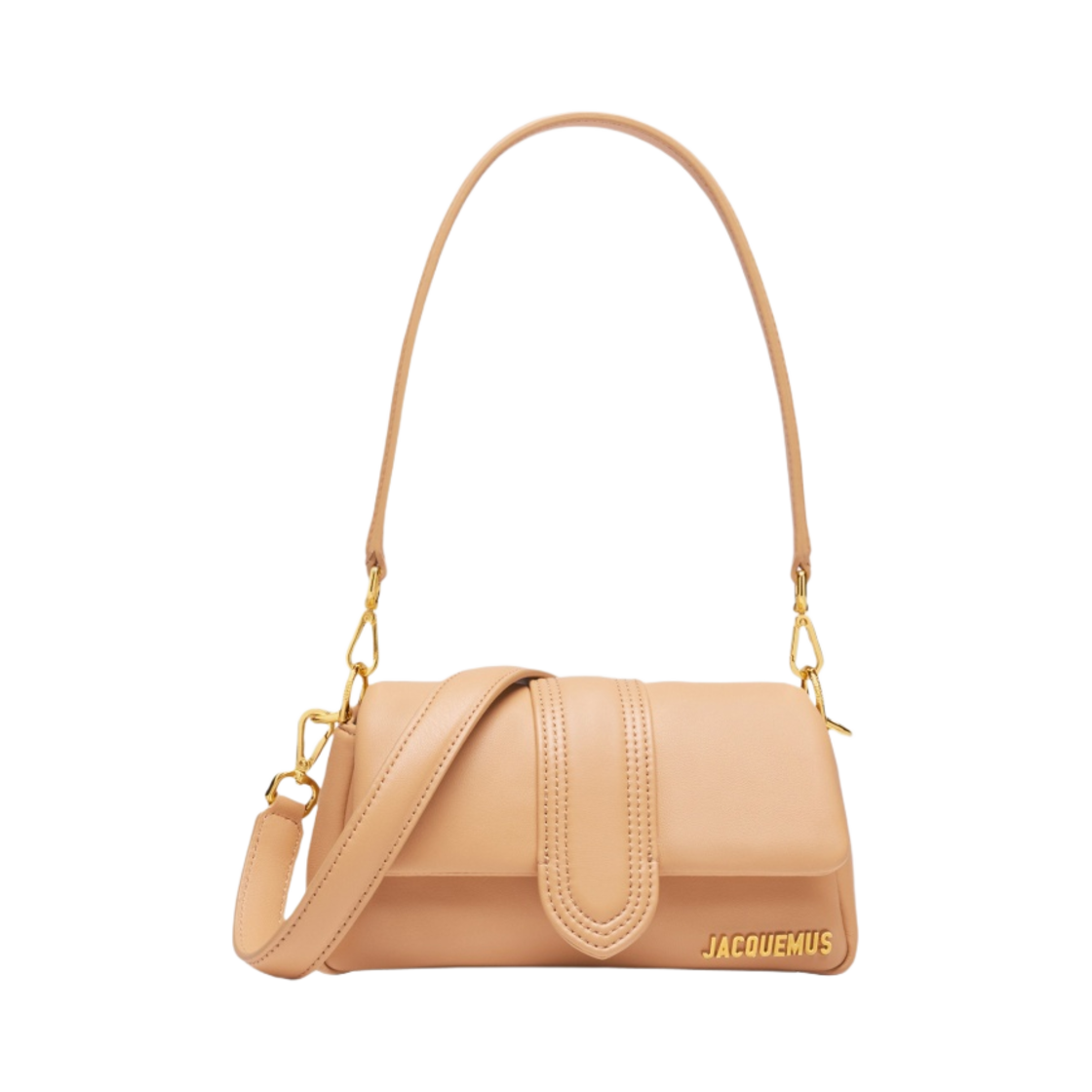 자크뮈스 르 쁘띠 밤비무 미니 퍼프 플랩 백 카멜(Jacquemus Le Petit Bambimou Mini Puffed Flap Bag Camel) - 1
