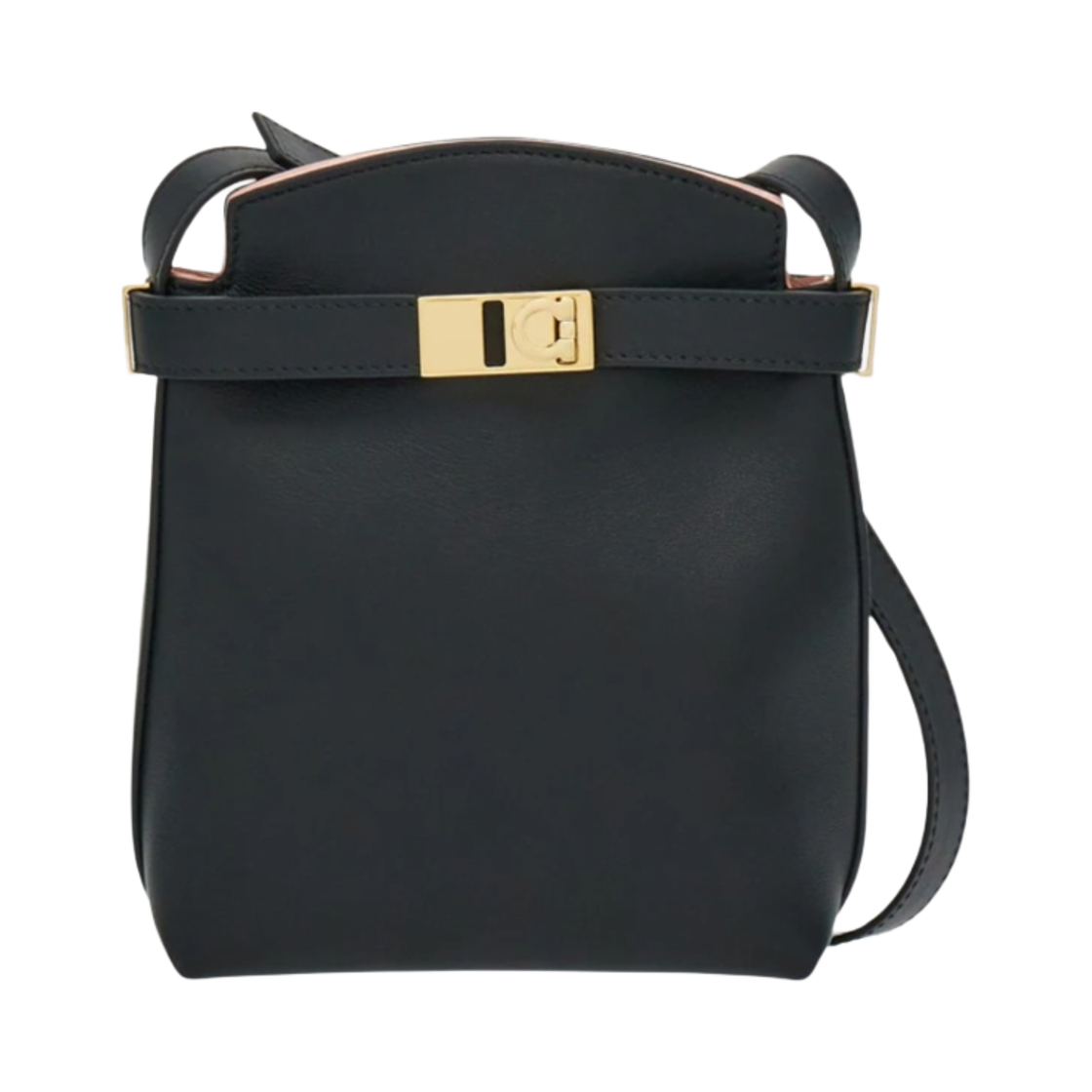 220650-770888 Ferragamo Hug Two-Tone Smartphone Holder Black