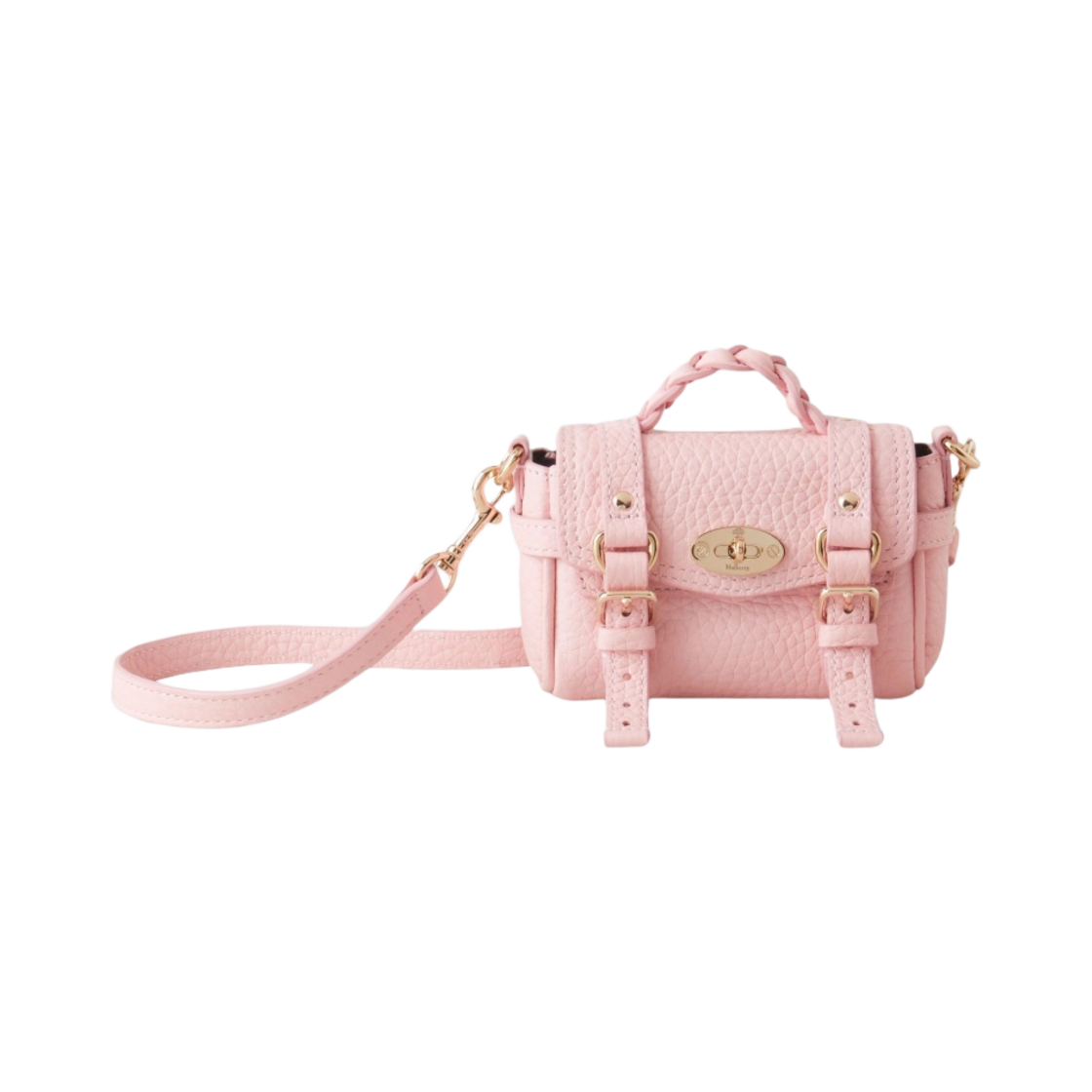 멀버리 헤비 그레인 마이크로 알렉사 파우더 로즈(Mulberry Heavy Grain Micro Alexa Powder Rose) - 1