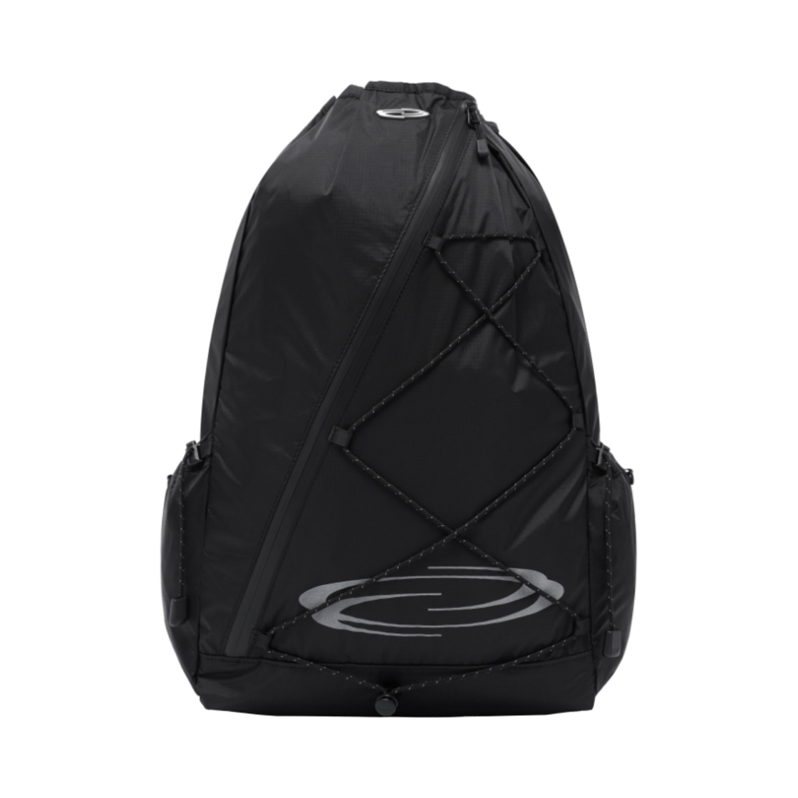 OP252UAB02BK00 Opening Project Cross Zip Mesh Pocket String Bag Black