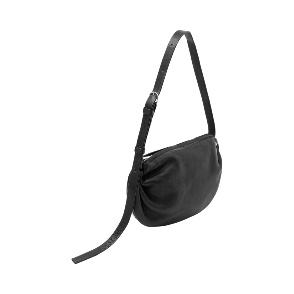 코스 개더드 레더 숄더백 블랙(COS Gathered Leather Shoulder Bag Black) - 2