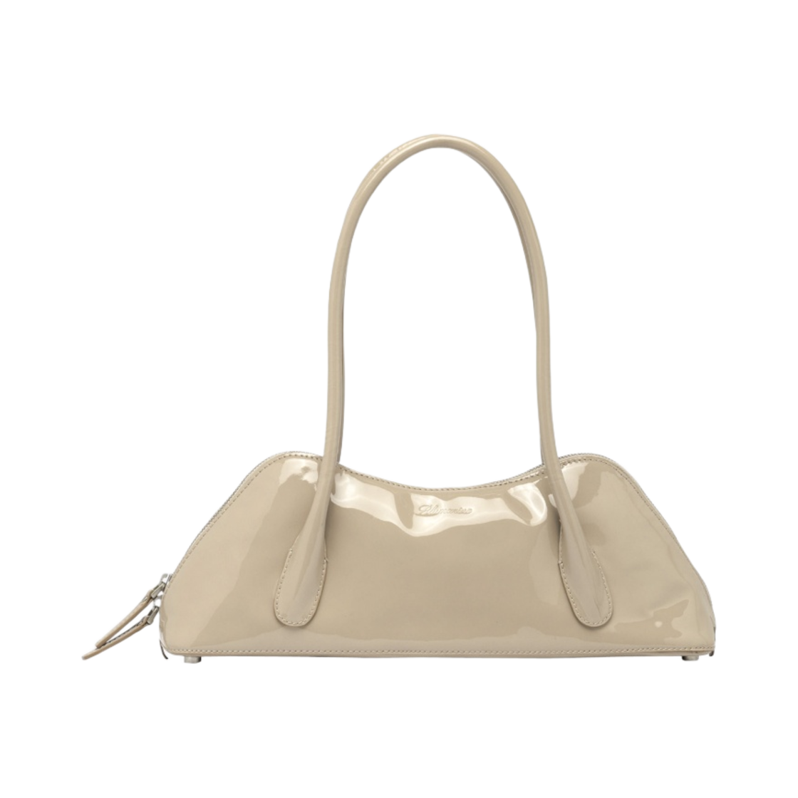 블루마린 페이턴트 레더 레귤러 키스 미 백 베이지(Blumarine Regular Kiss Me Bag In Patent Leather Beige)