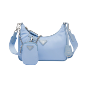 Prada Re-Edition 2005 Re-Nylon Shoulder Bag Celeste