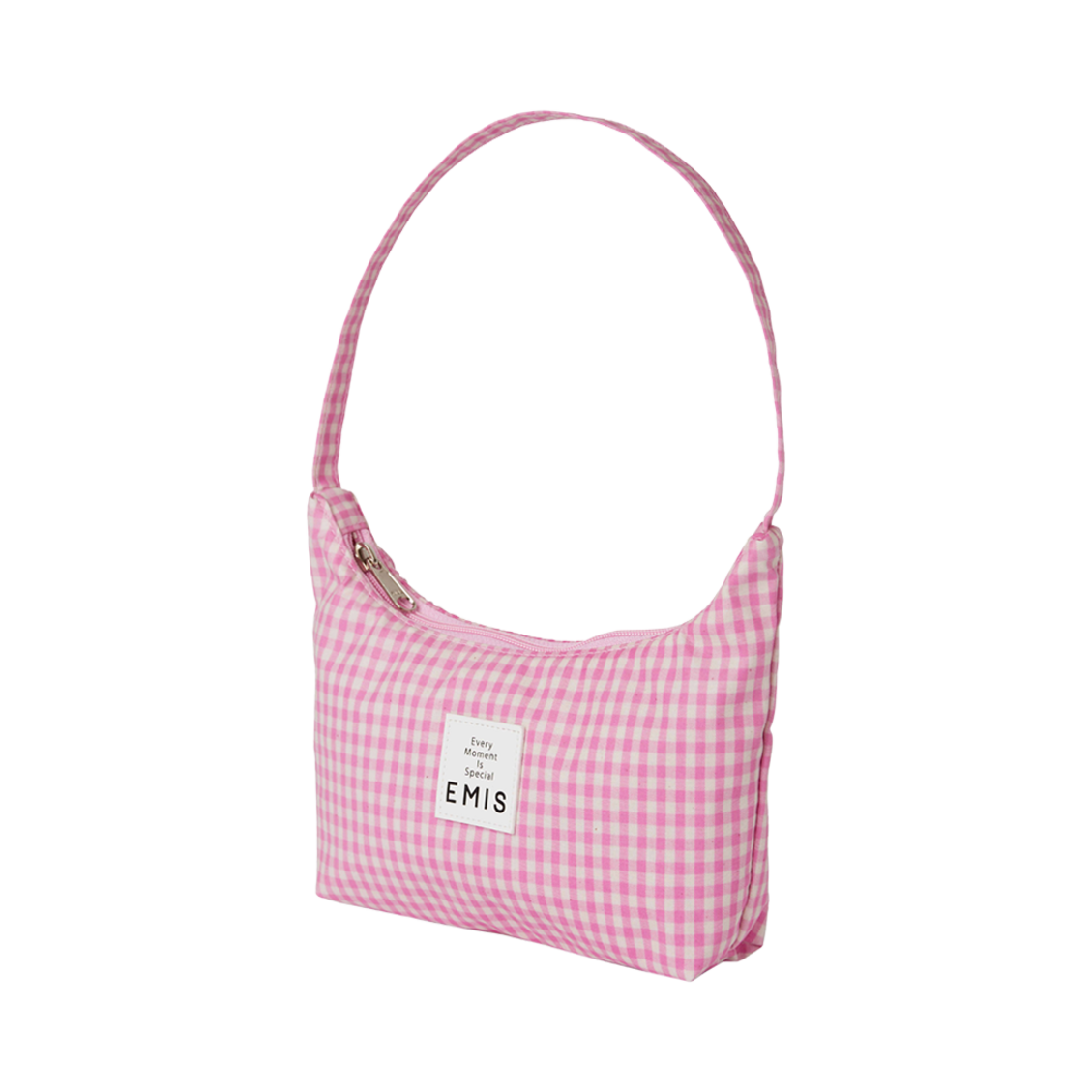 이미스 체크 호보백 핑크(Emis Check Hobo Bag Pink) - 2