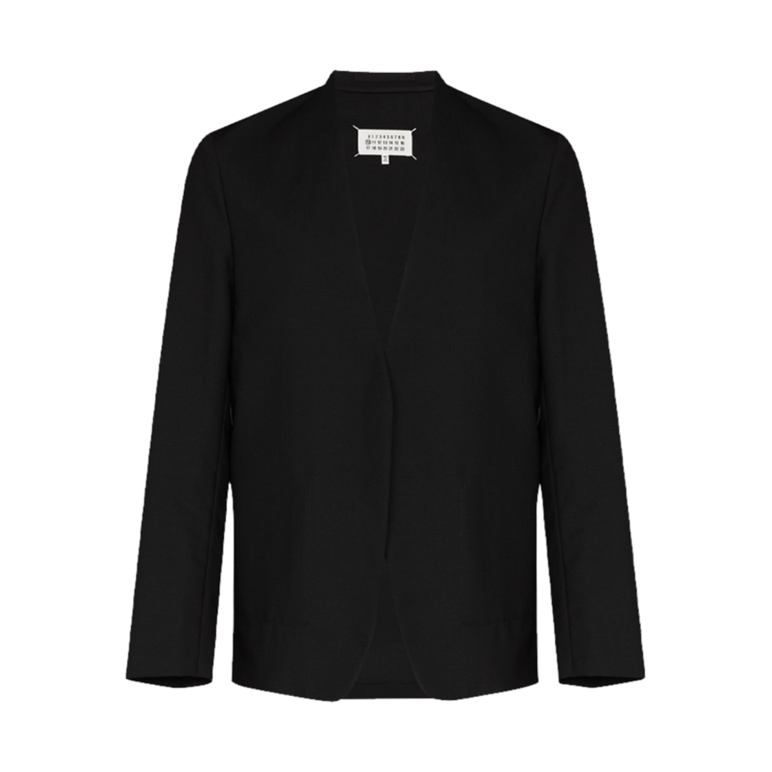 S50BN0435S44330900 Maison Margiela Collarless Blazer Black