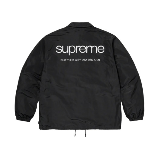 슈프림 크레스트 코치 자켓 블랙 - 24FW | Supreme | KREAM