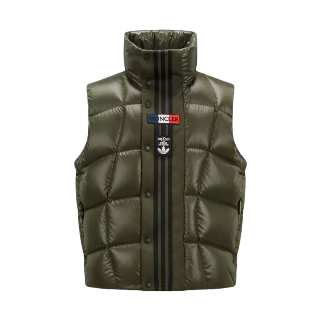 몽클레르 x 아디다스 보존 다운 베스트 다크 그린 - 23FW