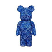 Bearbrick x Clot x Nike 100% & 400% Set Royale University Blue Silk