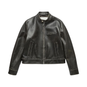 Dunst Racing Leather Jacket Vintage Brown