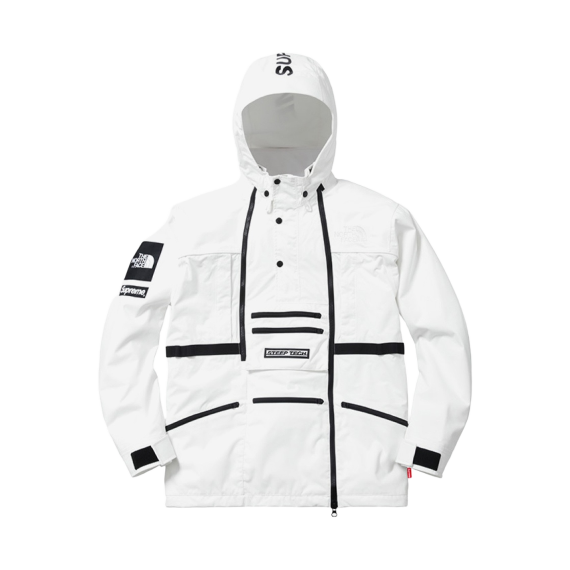슈프림 x 노스페이스 스팁 테크 후드 자켓 화이트 - 16SS