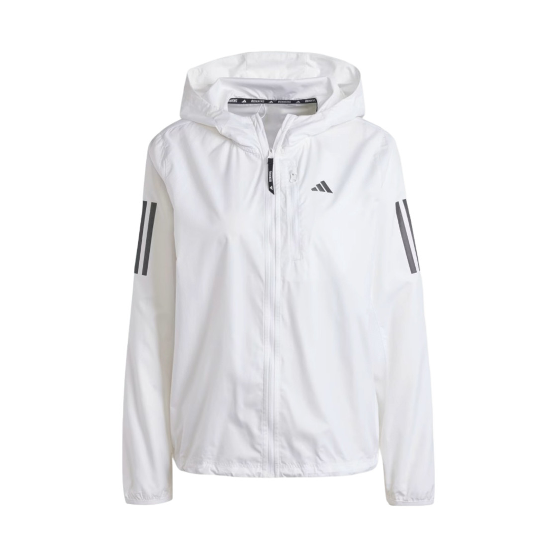 (W) 아디다스 오운 더 런 베이스 러닝 자켓 화이트 - KR 사이즈