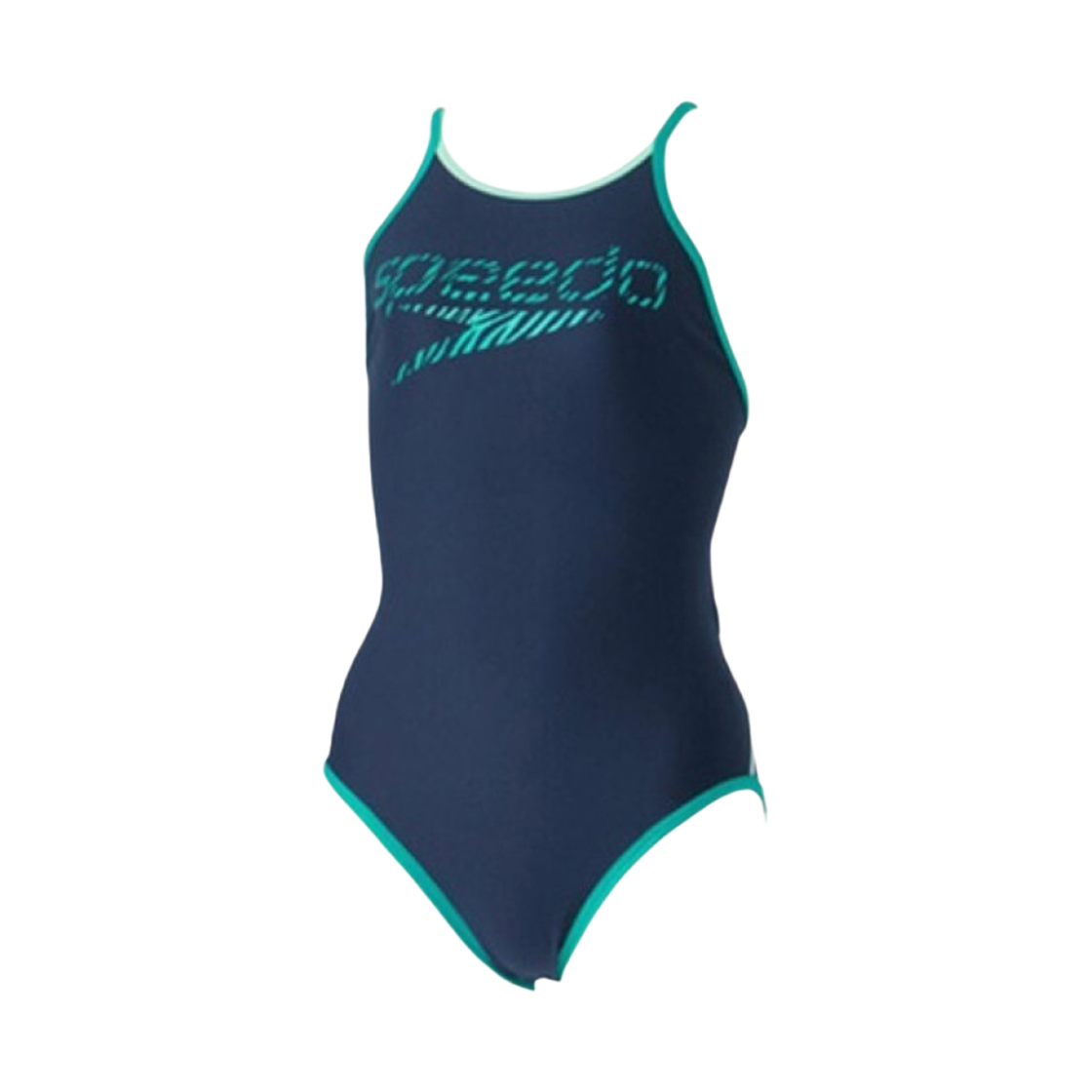 STW02410 (W) Speedo Zebra Logo One Piece Turnz Navy Green