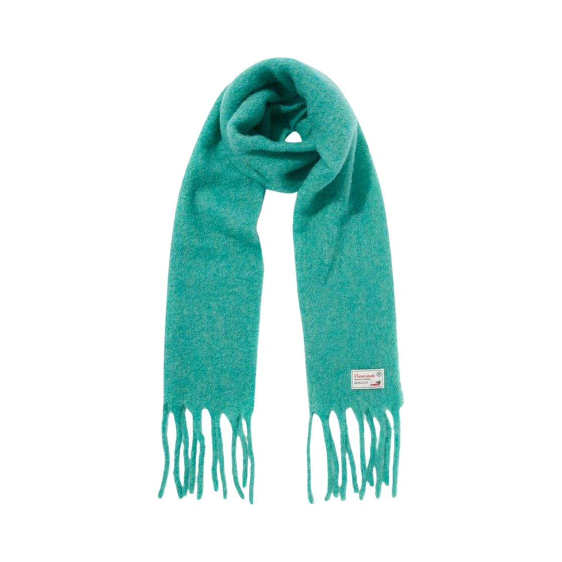 던스트 프린지드 울 머플러 애플 그린(Dunst Fringed Wool Muffler Apple Green)