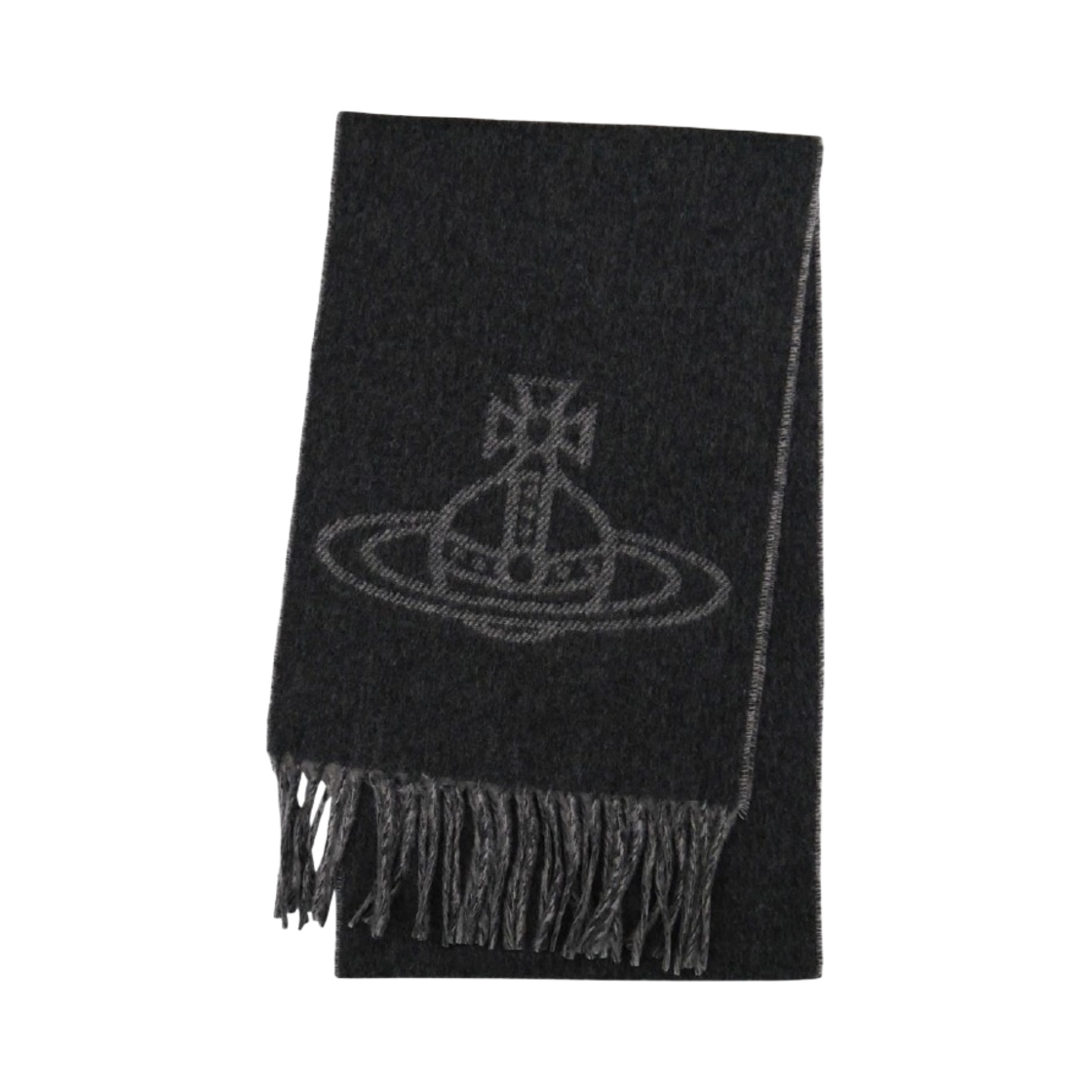 비비안 웨스트우드 더블 페이스 싱글 오브 머플러 앤트러사이트