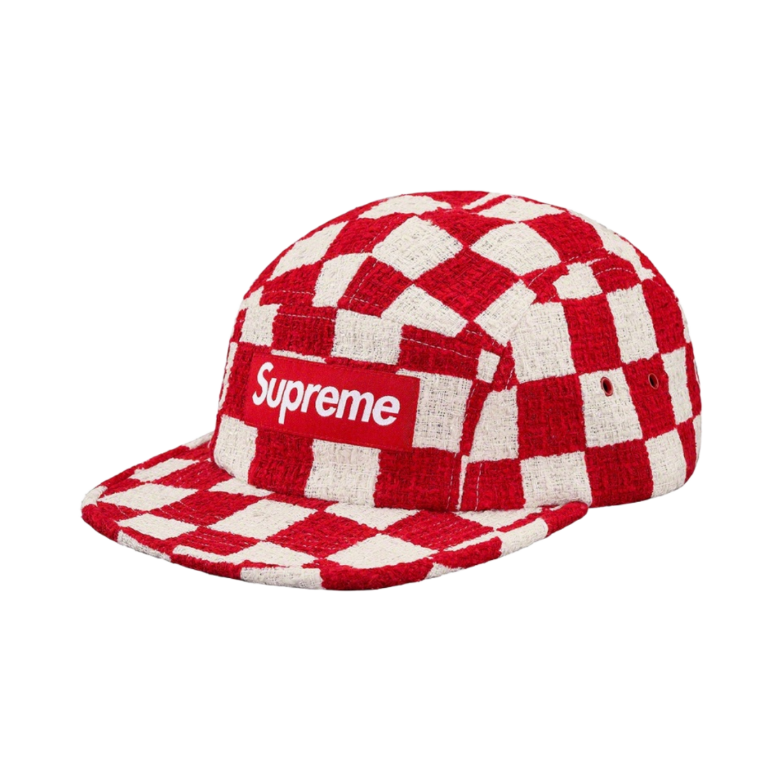 슈프림 체커보드 부클 캠프캡 레드 - 19SS(Supreme Checkerboard Boucle Camp Cap Red - 19SS) - 1