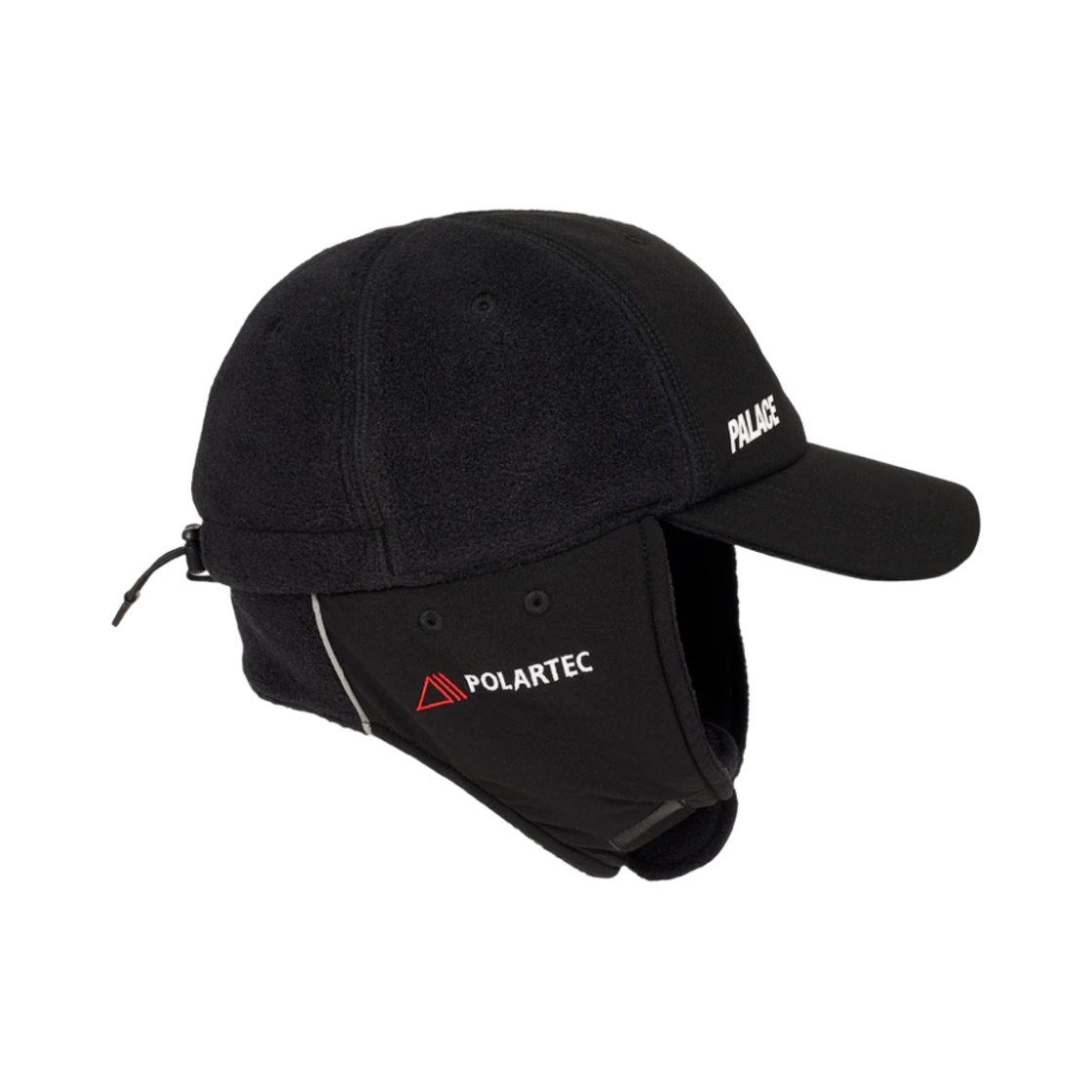 팔라스 폴라텍 웜돔 이어플랩 5-패널 블랙 - 23FW(Palace Polartec Warmdome Earflap 5-Panel Black - 23FW) - 2