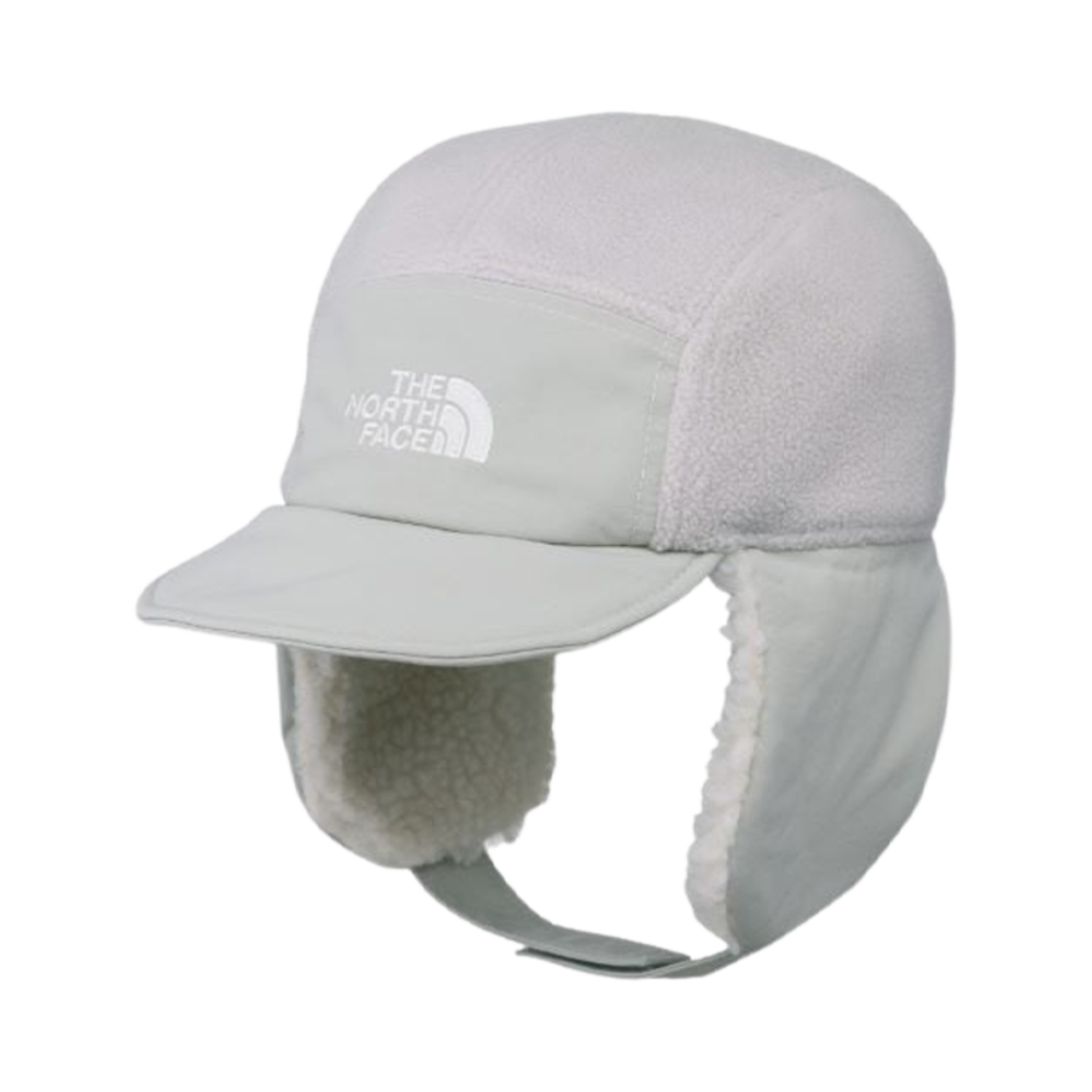 NE3CQ54K The North Face White Label Fleece Earmuff Cap White Sand
