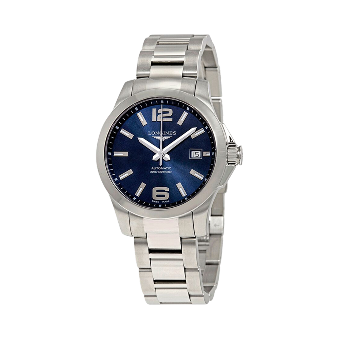 론진 콘퀘스트 오토매틱 39mm 스테인리스 스틸 블루(Longines Conquest Automatic 39mm Stainless Steel Blue)