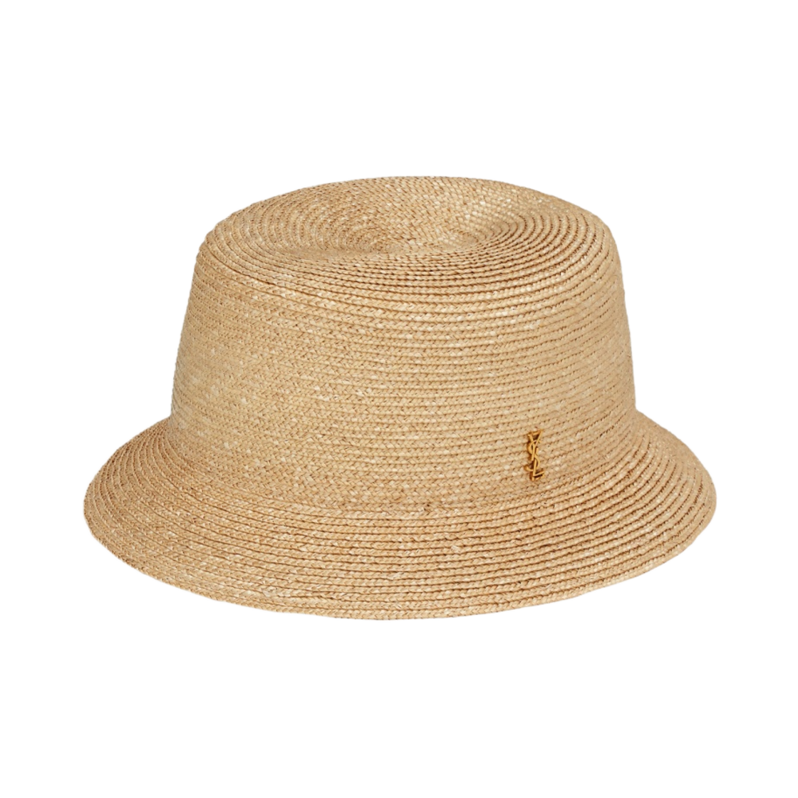 703012-3YG57-9600 (W) Saint Laurent Maglina Straw Bucket Hat Rope