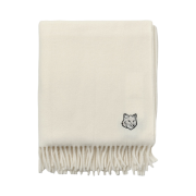 Maison Kitsune Fox Head Virgin Wool Muffler Paper