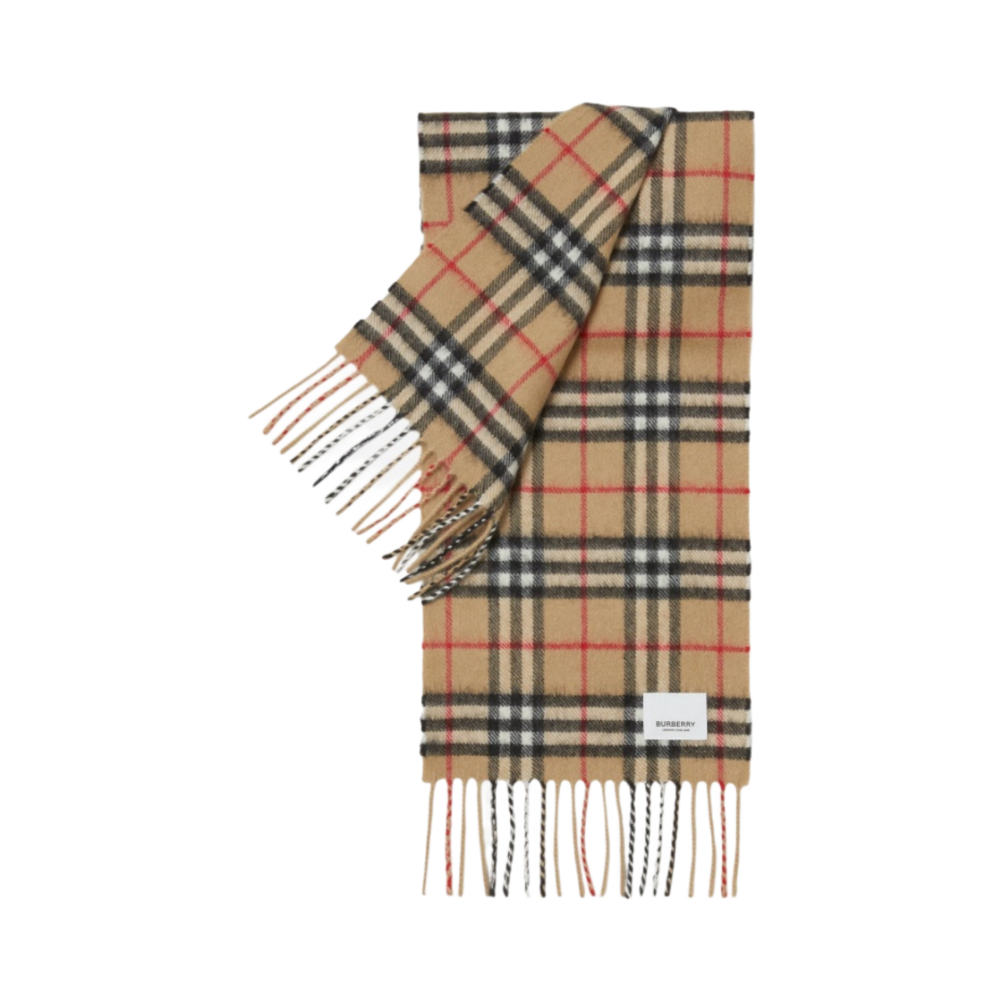 (키즈) 버버리 체크 캐시미어 머플러 아카이브 베이지((Kids) Burberry Check Cashmere Muffler Archive Beige) - 2
