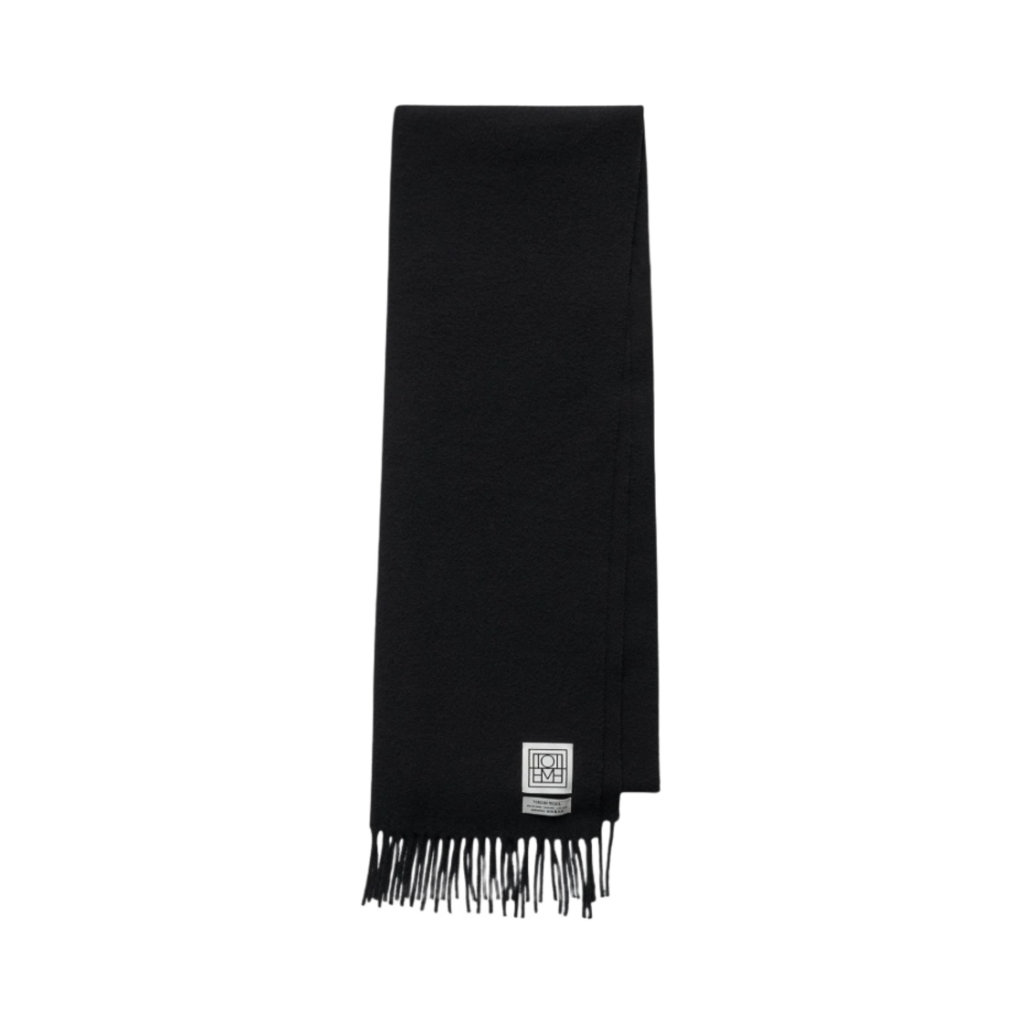 토템 클래식 울 머플러 블랙(Toteme Classic Wool Muffler Black)