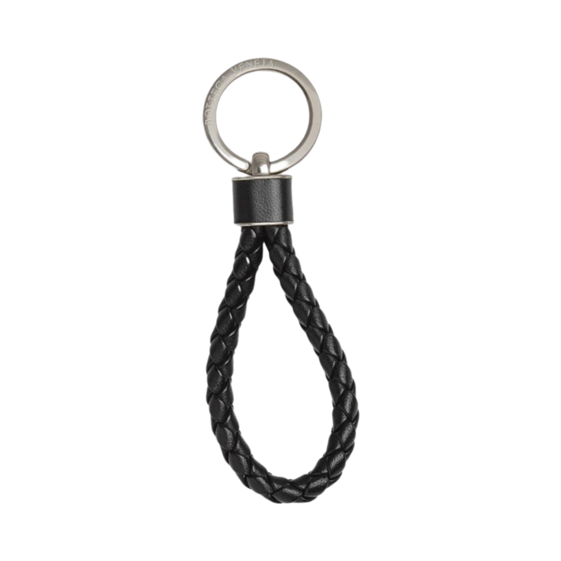 보테가 베네타 인트레치오 키링 블랙(Bottega Veneta Intreccio Keyring Black)