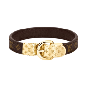 (W) Louis Vuitton Fasten Your LV Bracelet Monogram Gold