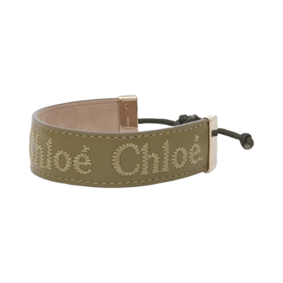 CHC23SFB19CHO3D3 (W) Chloe Woody Bracelet Lichen Green