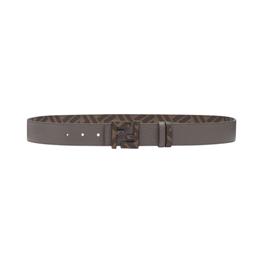 펜디 리버시블 레더 FF 버클 벨트 그레이(Fendi Reversible Leather FF Buckle Belt Grey) - 1
