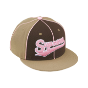 Supreme Piping Script Logo New Era Tan - 25SS