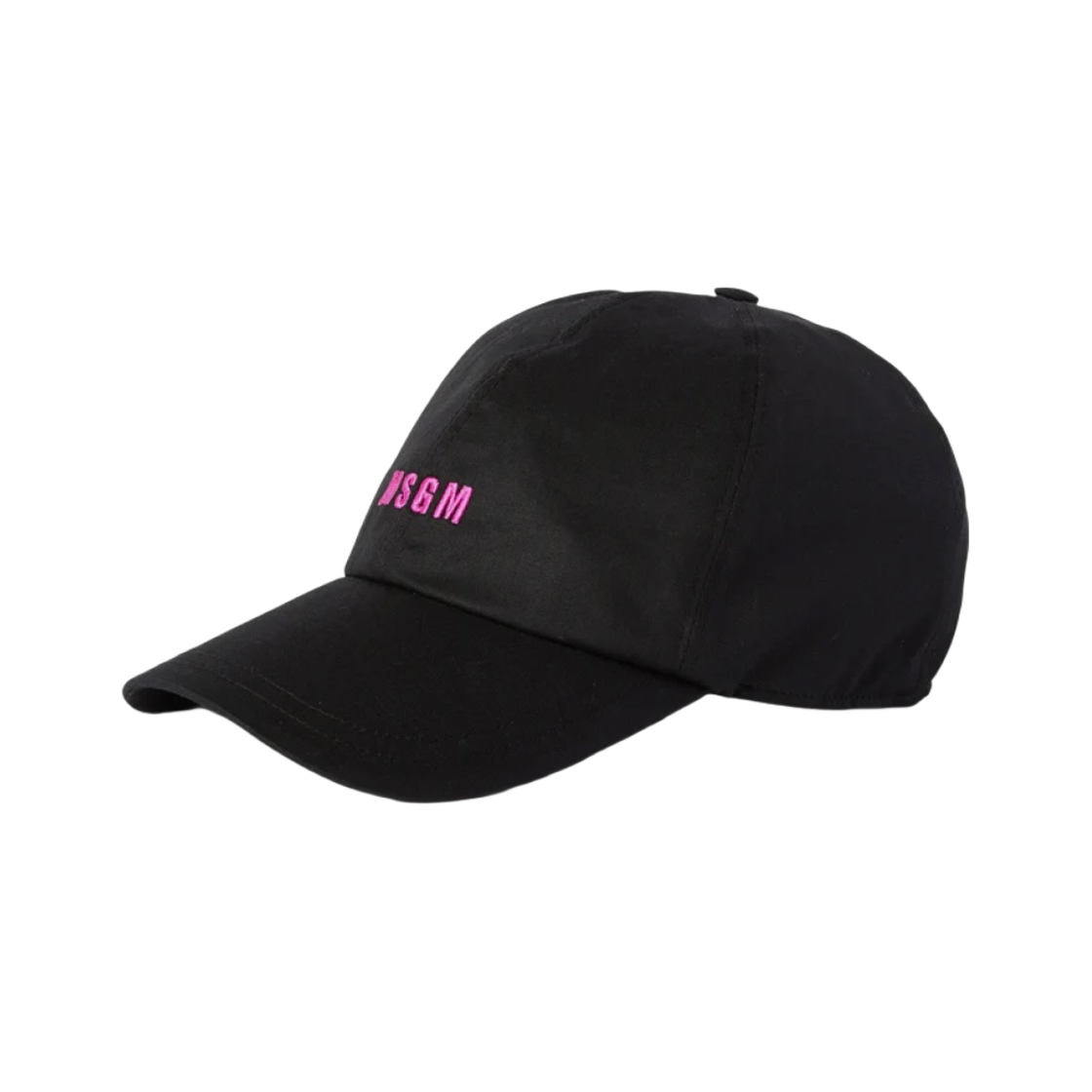 엠에스지엠 코튼 베이스볼 캡 자수 마이크로 로고 블랙(MSGM Cotton Baseball Cap with Embroidered Micro Logo Black)