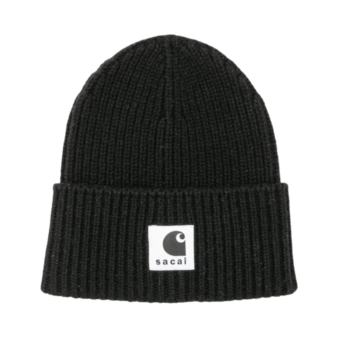 사카이 x 칼하트 WIP 비니 블랙(Sacai x Carhartt WIP Beanie Black)