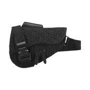 Dior Saddle Bag Black Oblique with Raised