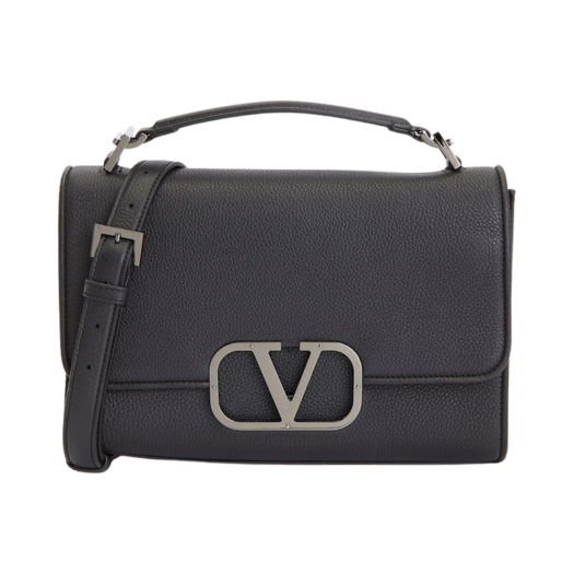 Valentino Vlogo Signature Crossbody Bag Black