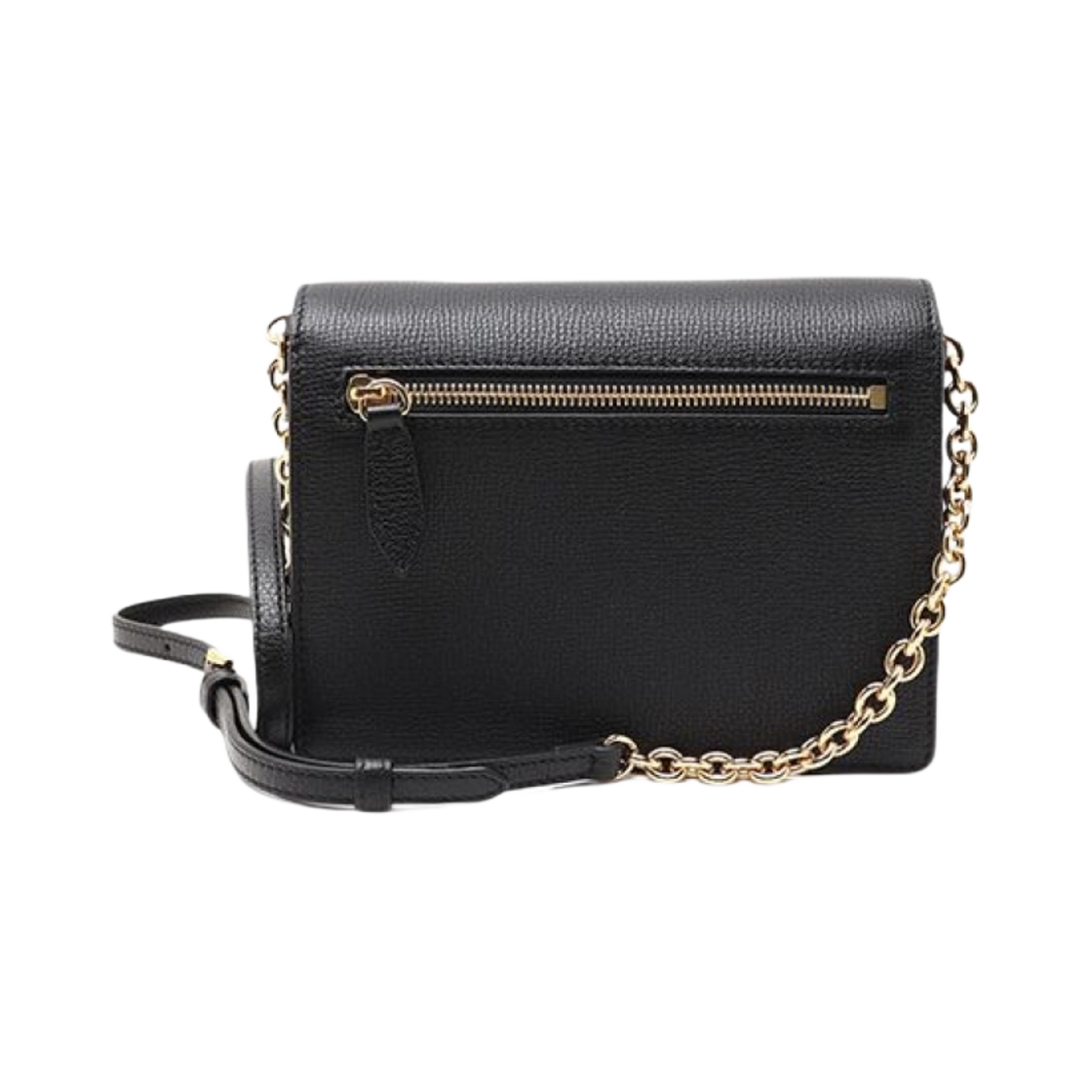 버버리 하우스 체크 레더 베이비 메켄 체인 크로스바디백 블랙(Burberry House Check Leather Baby Macken Chain Crossbody Bag Black) - 2
