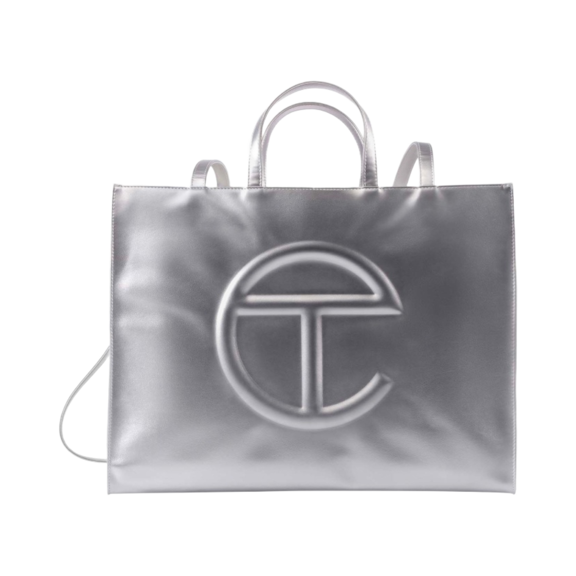 텔파 라지 쇼핑백 실버(Telfar Large Shopping Bag Silver) - 1