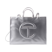 Telfar Large Shopping Bag Silver