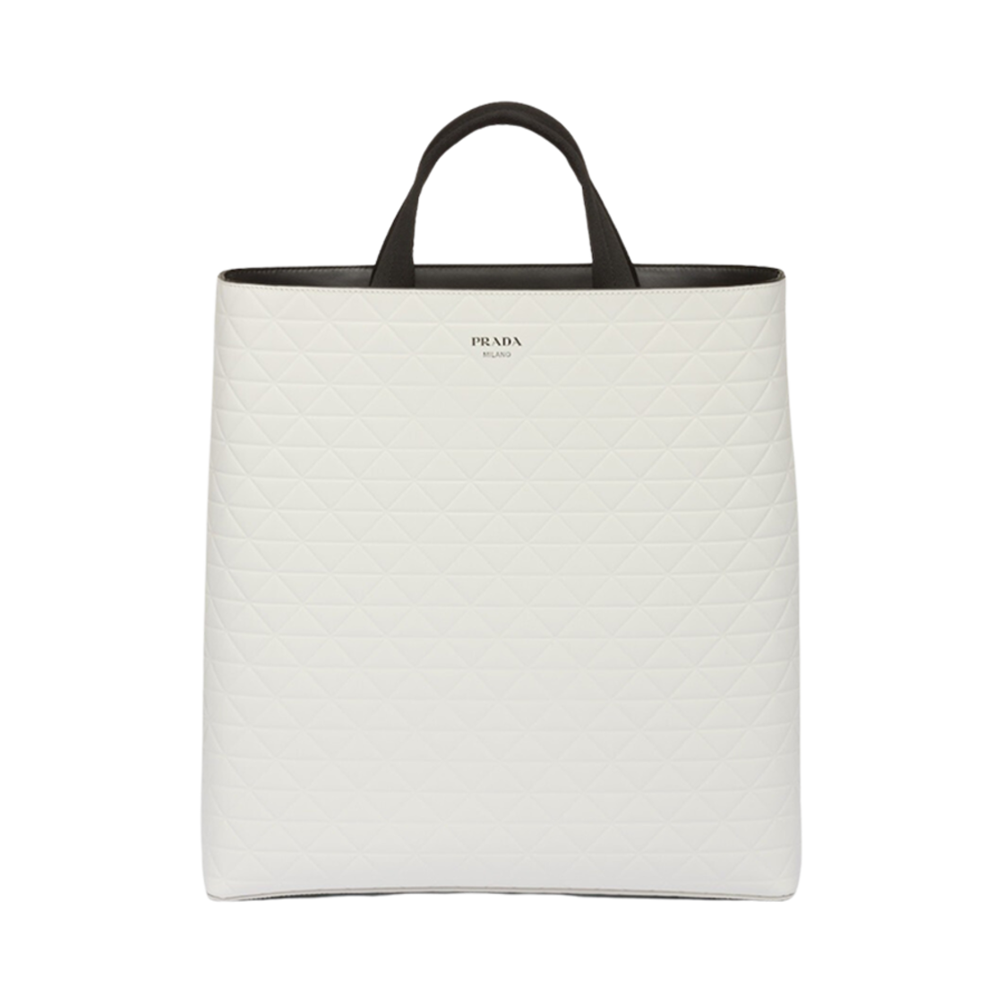 프라다 브러쉬드 레더 토트백 워터 보틀 화이트(Prada Brushed Leather Tote Bag Water Bottle White) - 1