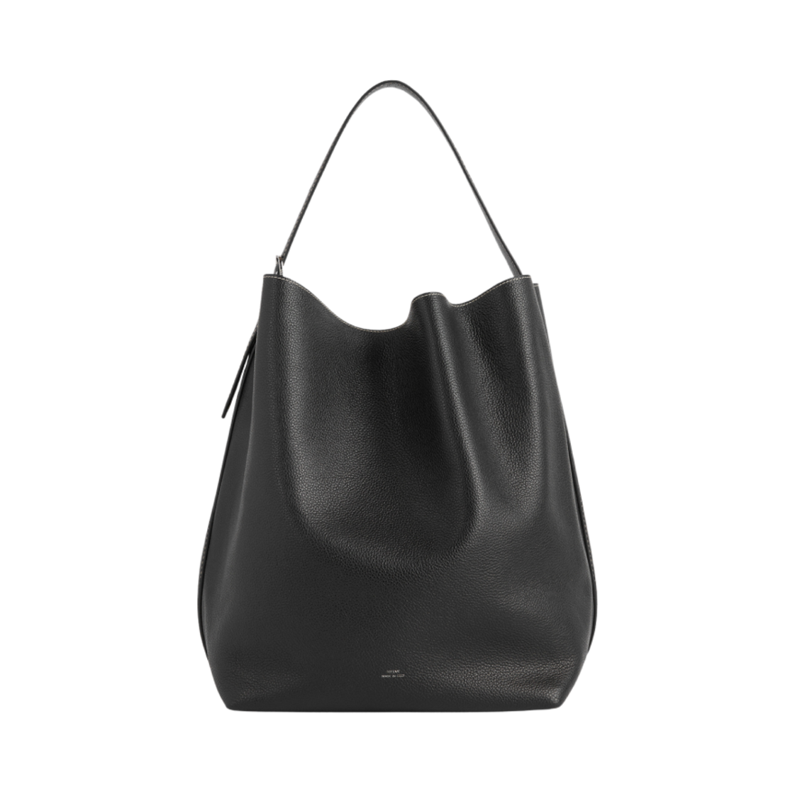 토템 벨티드 토트 블랙 그레인(Toteme Belted Tote Black Grain) - 1