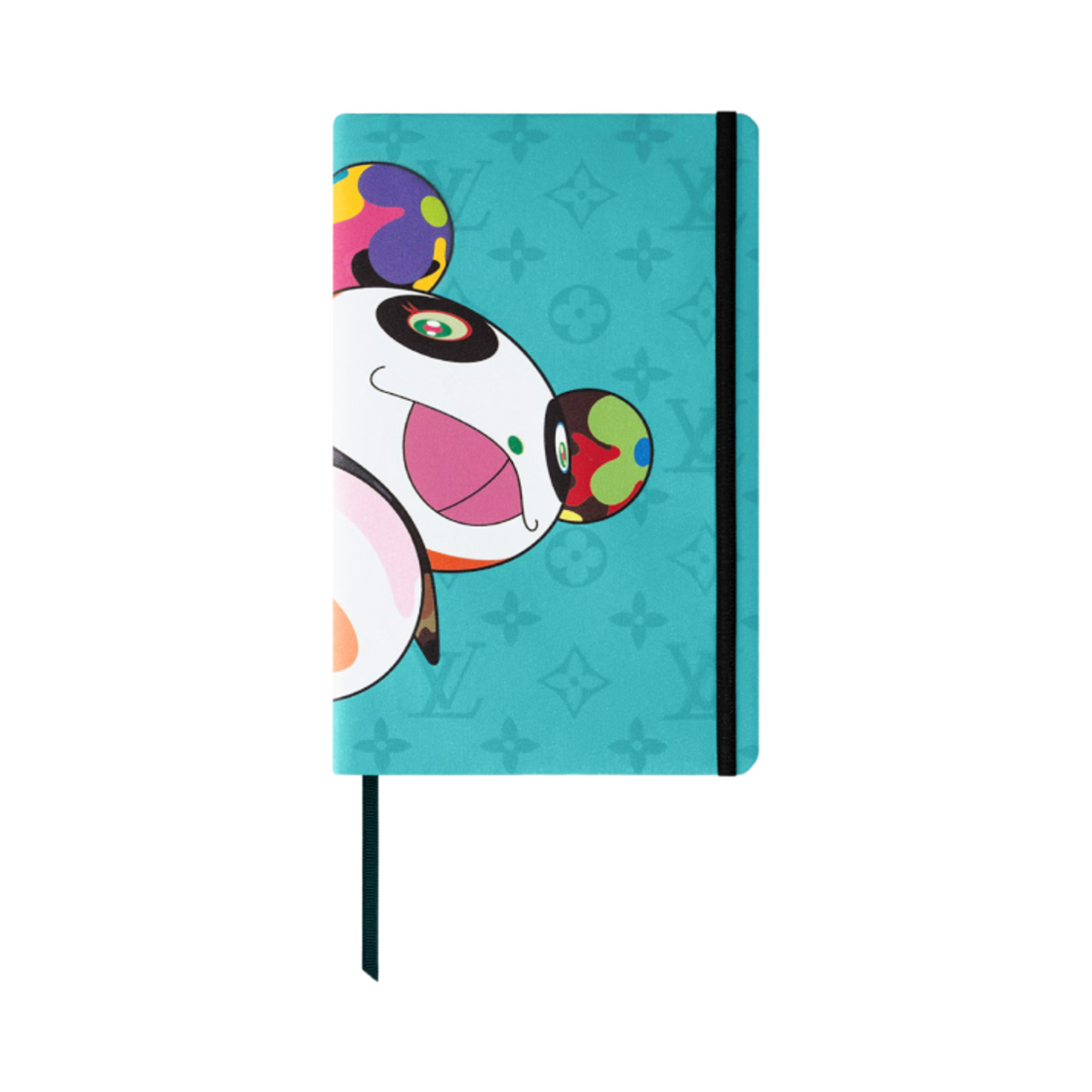 GI1327 Louis Vuitton x Murakami Takashi Jane Monogram Superflat Notebook MM Turquoise