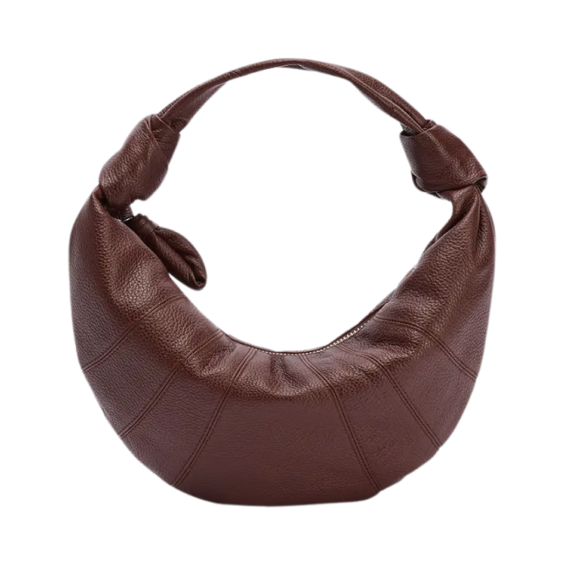 BG0125-LL0018-503 Lemaire Mini Fortune Croissant Bag Soft Grained Leather Roasted Peacan