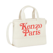 Kenzo Small Kenzo Utility Canvas Tote Bag Ecru