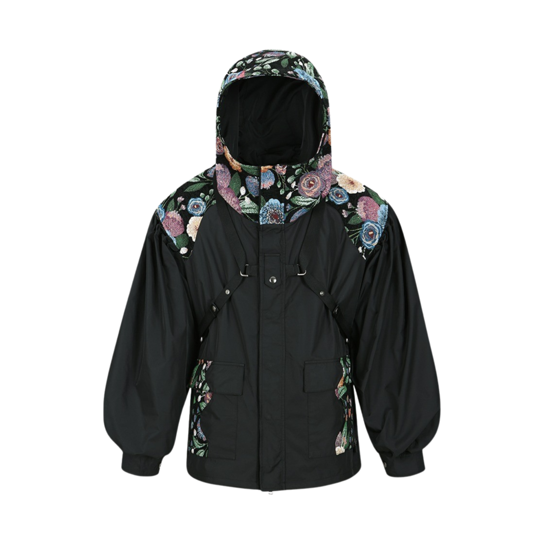 ADSB 앤더슨벨 유니섹스 퍼프 슬리브 하네스 점퍼 블랙 | ADSB